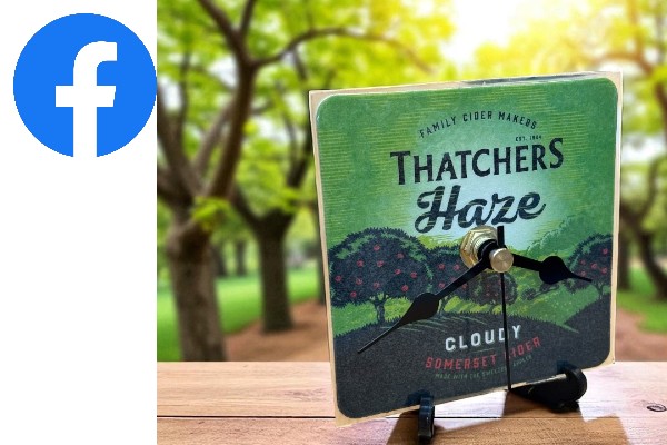 Beer Mat Clocks - Cider