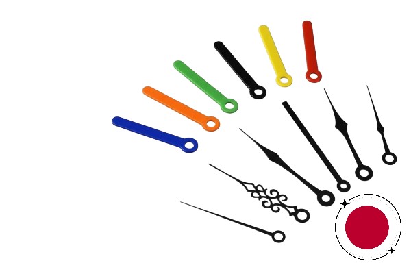 Japanese Shaft Clock Hands 3.1mm & 5mm Hand Holes