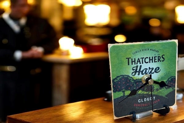 Cider Beer Mat Clocks 