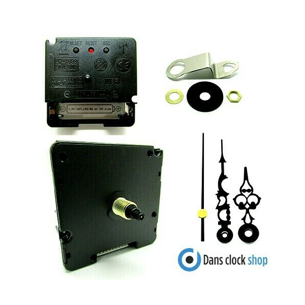 New Radio Controlled Ticking Quartz Clock Movement Mechanism UK MSF 98mm Hands 