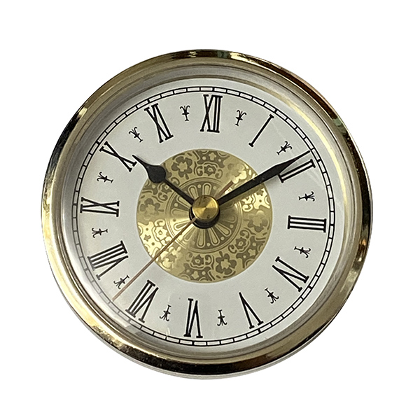 90mm New Quartz Replacement Round Gold Bezel Clock Insert - Suitable for a clock hole 82mm