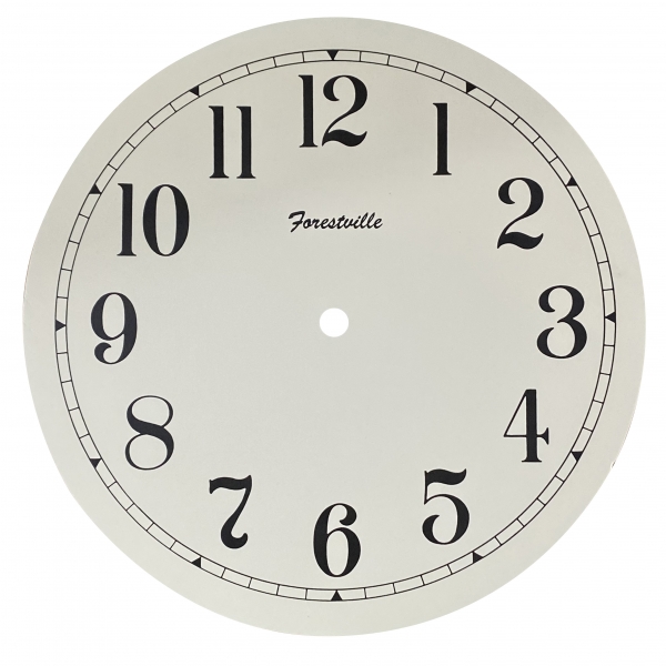 Arabic Forestville Dial Face -  Strong Card Paper - 253mm Ivory