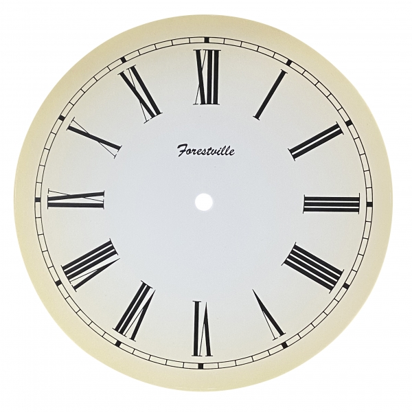 Roman Forestville Dial Face -  Strong Card Paper - 253mm Ivory