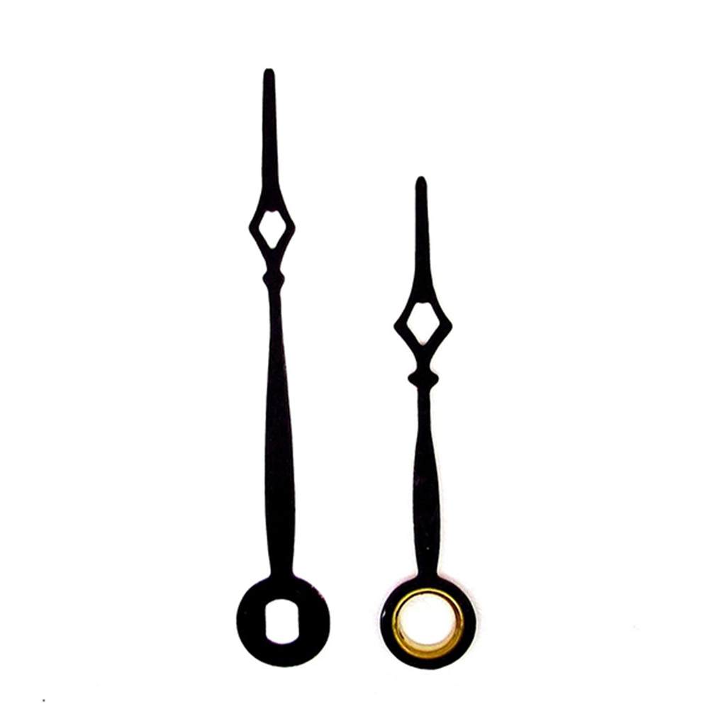 New Replacement Quartz UTS Hermle Kienzle Junghans Euroshaft Metal Clock Hands - 67mm Black