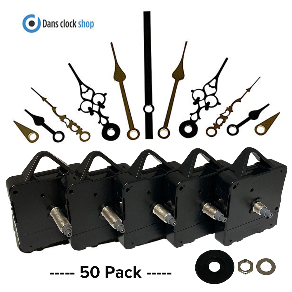 50 Pack Clock Movements With Hands