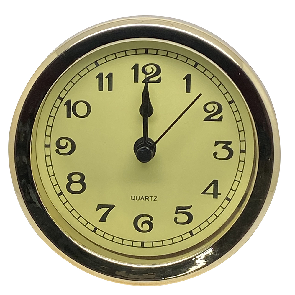 103mm New Quartz Replacement Round Gold (B) Bezel Clock Insert Arabic - Suitable for a clock hole 91-93mm