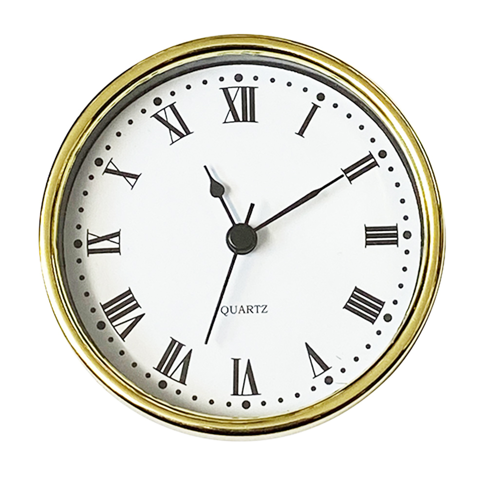 100mm New Quartz Replacement Round Gold Bezel Clock Insert - Suitable for a clock hole 93.5mm