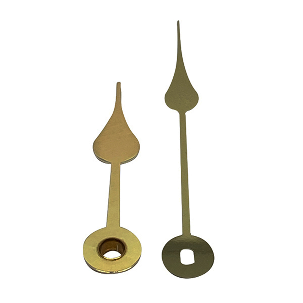New Replacement Quartz UTS Hermle Kienzle Junghans Euroshaft Metal Clock Hands - 117mm Gold