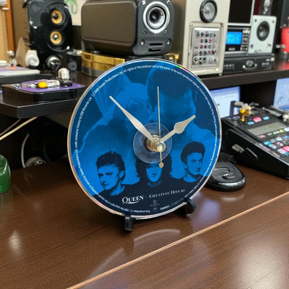 Dans Clock Shop CD Gift Clocks With Original Playable CD – Queen Greatest Hits Volume Three