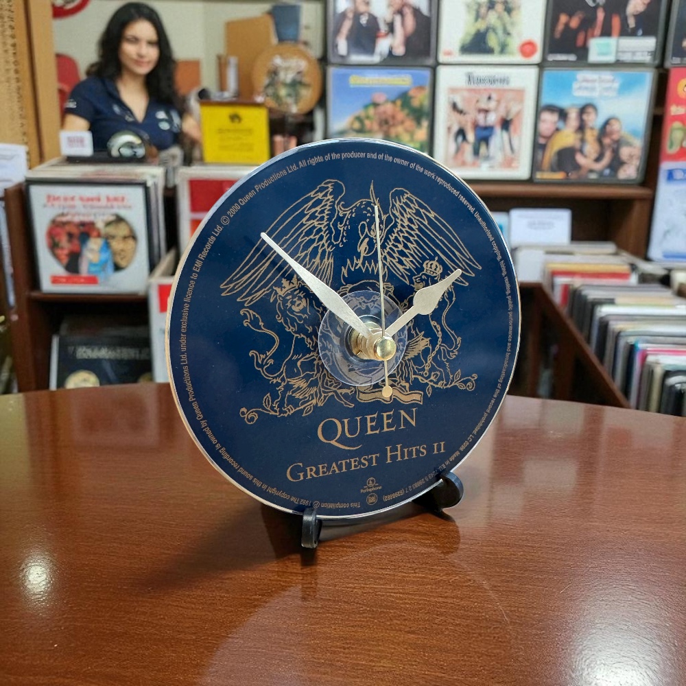 Dans Clock Shop CD Gift Clocks With Original Playable CD – Queen Greatest Hits Volume Two