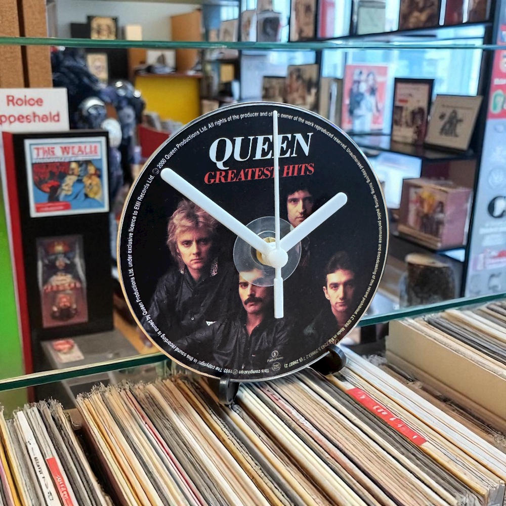 Dans Clock Shop CD Gift Clocks With Original Playable CD – Queen Greatest Hits Volume One