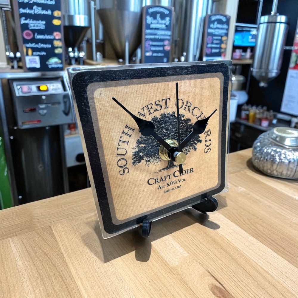 Dans Clock Shop Novelty Beer Mat Clocks With Display Stand –  South West Orchards