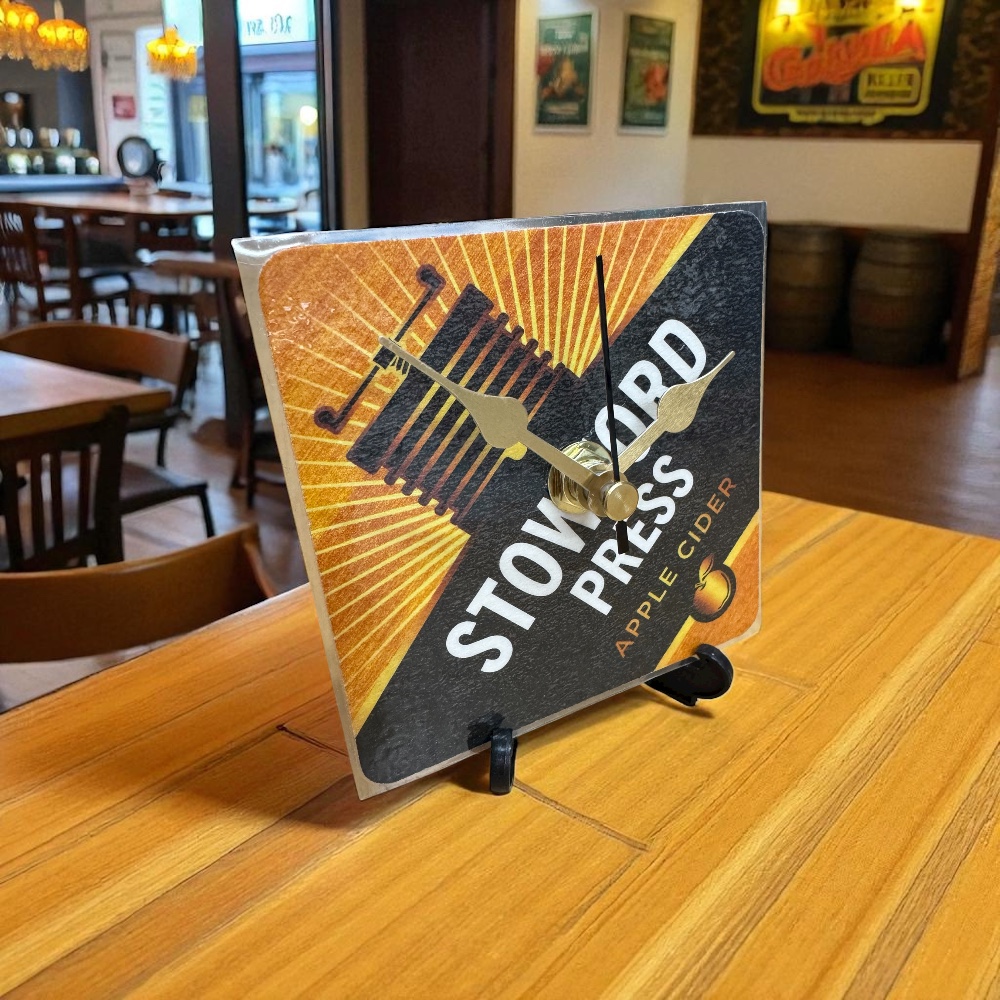 Dans Clock Shop Novelty Beer Mat Clocks With Display Stand –  Stowford Press