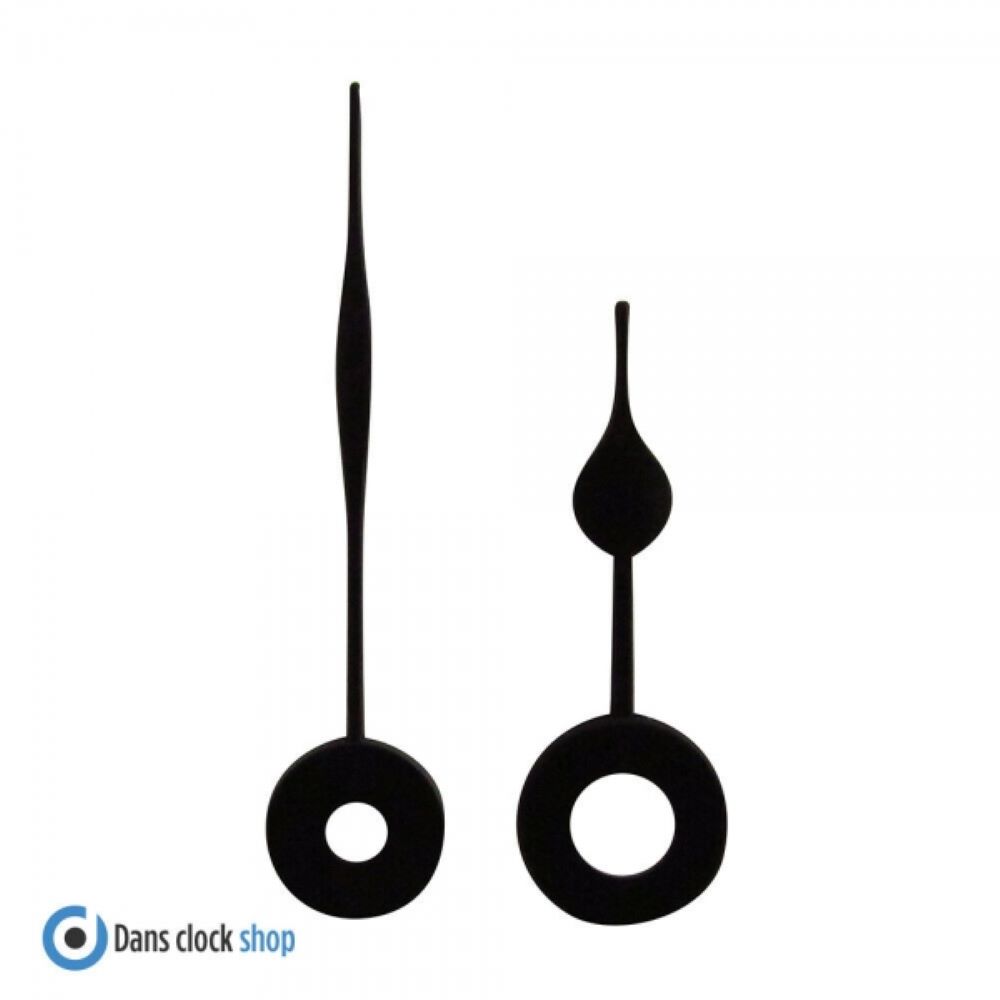 New UTS Quartz German Carriage Clock Micro Shaft Black Metal Clock Hands - 32mm