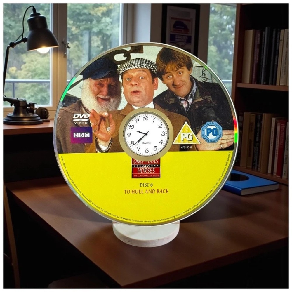 Only Fools And Horses Novelty Desktop DVD Clock With Fixed Gold Insert - Image 3