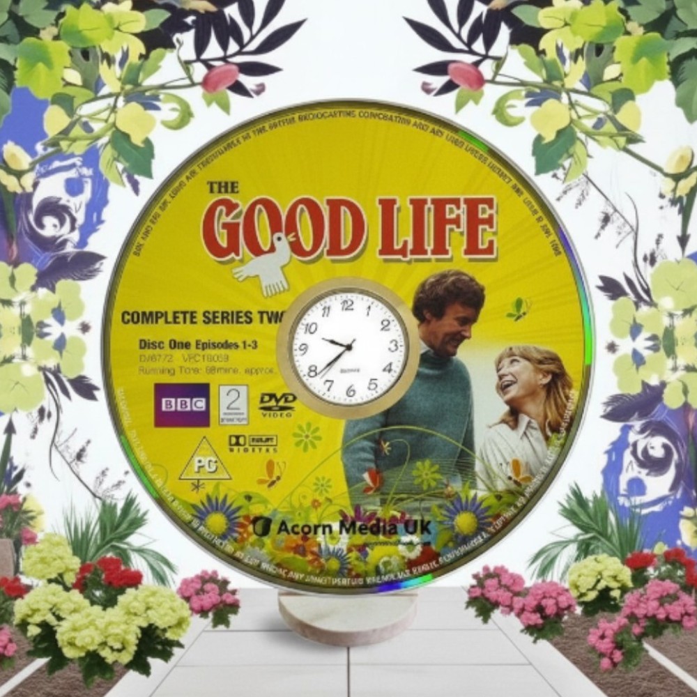 The Good Life Novelty Desktop DVD Clock With Fixed Gold Insert - Image 2