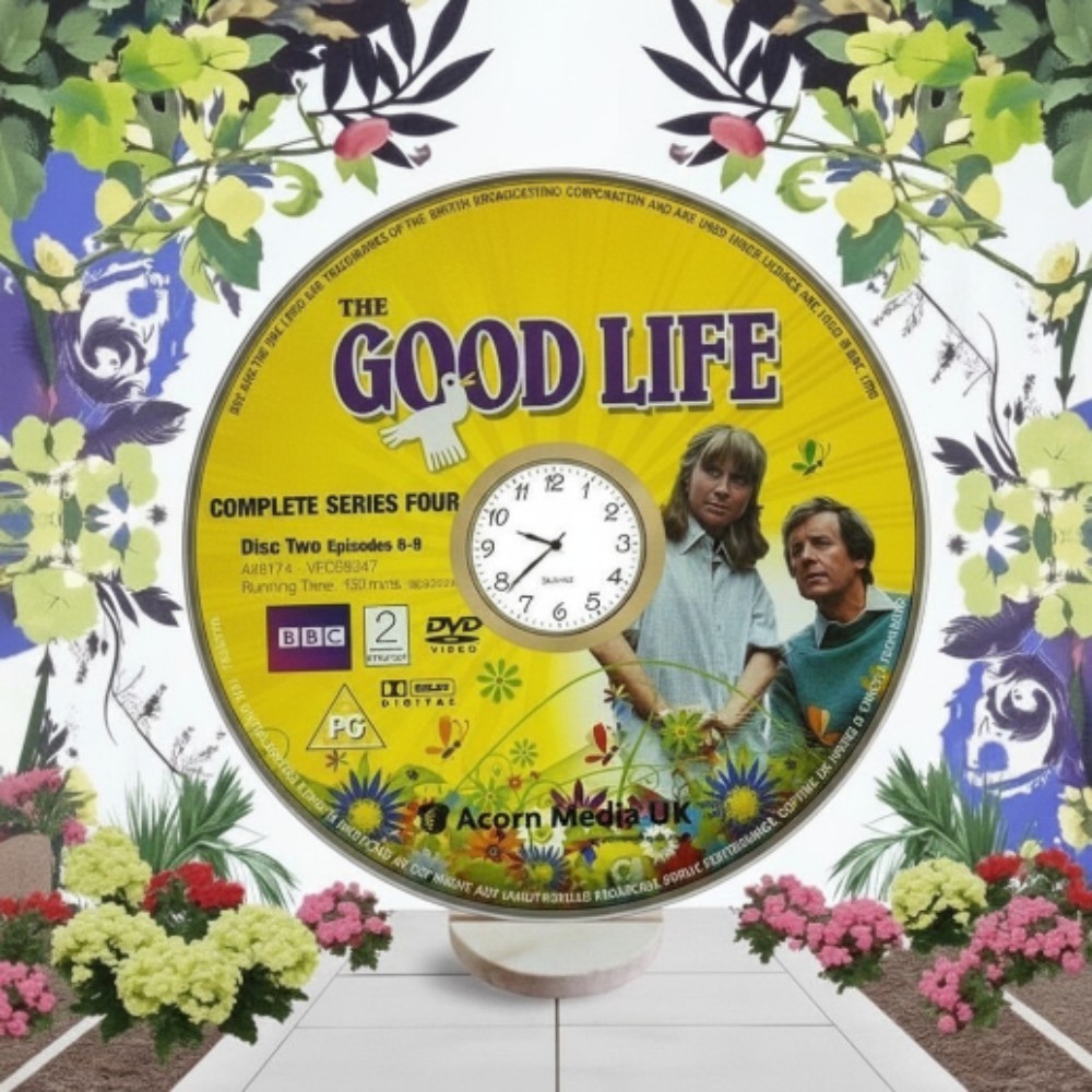 The Good Life Novelty Desktop DVD Clock With Fixed Gold Insert - Image 4