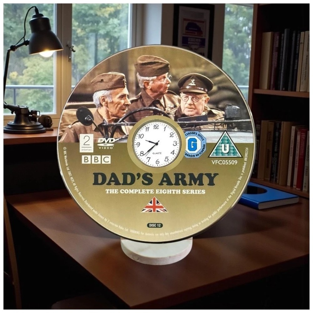Dad's Army Novelty Desktop DVD Clock With Fixed Gold Insert - Image 8
