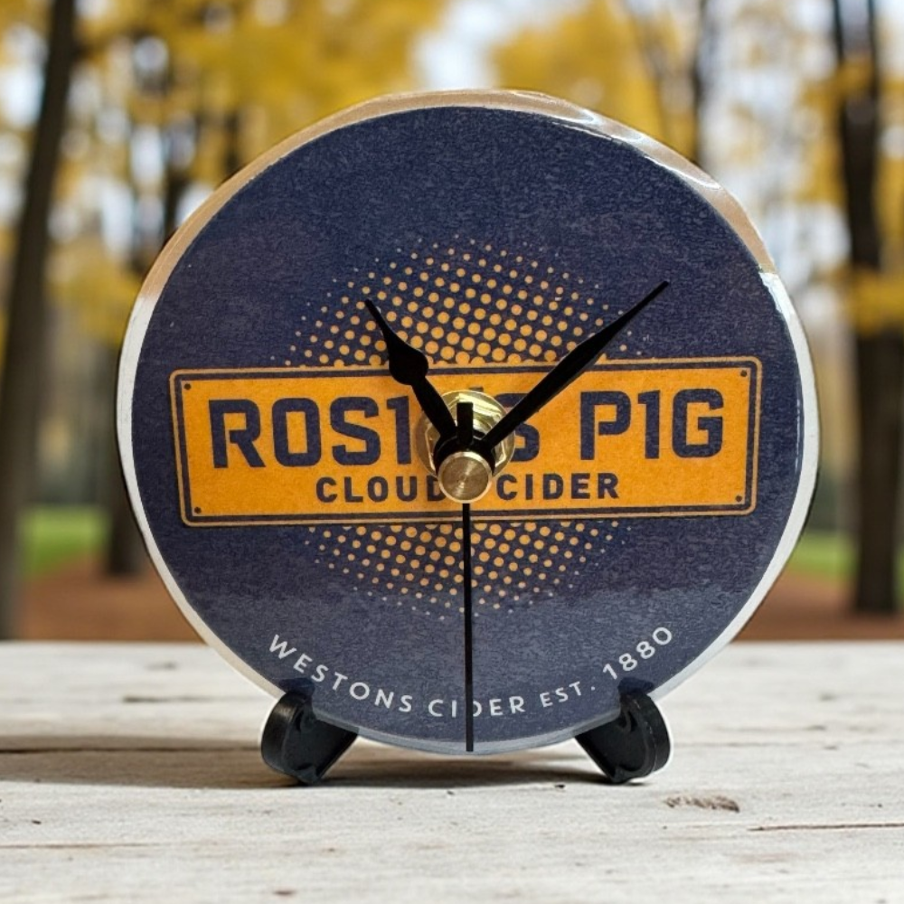 Novelty Beer Mat Clocks With Display Stand – Rosies Pig Cloudy