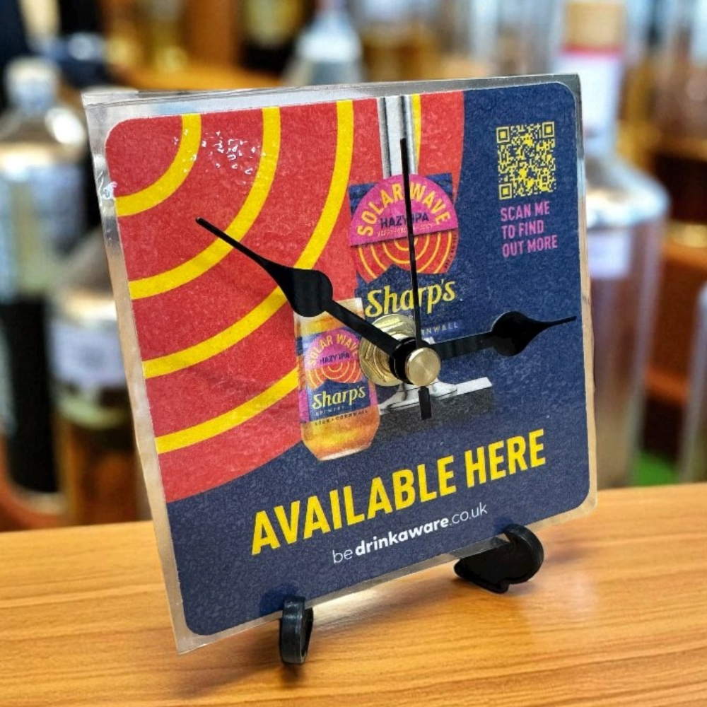 Novelty Beer Mat Clocks With Display Stand – Sharp's