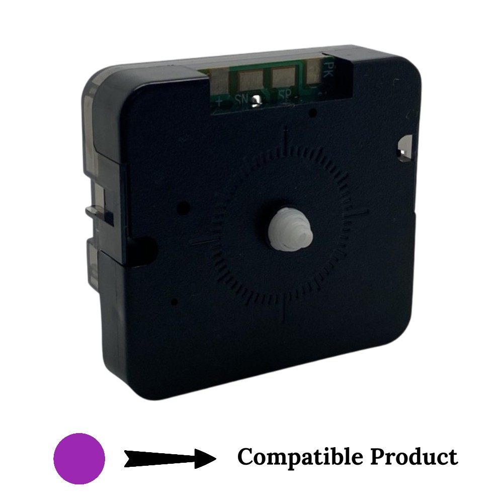 12888 Youngtown Ticking Quartz Alarm Clock Movement Mechanism  - 6.5mm Plastic Shaft