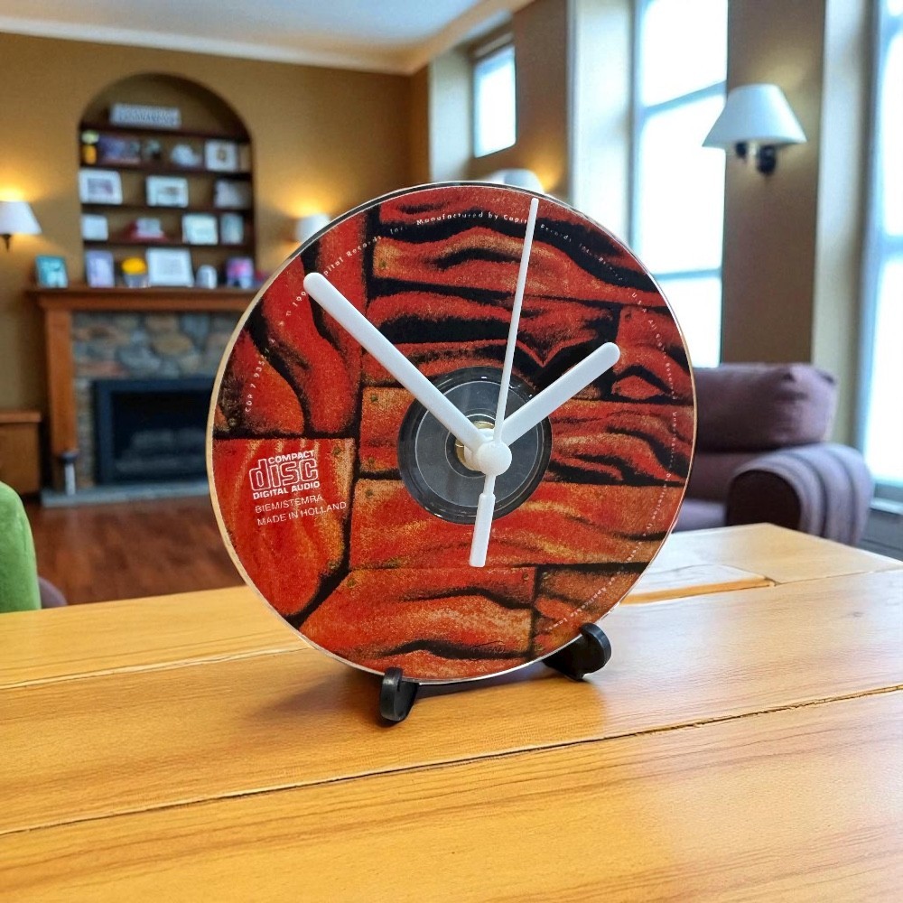 Crowded House Novelty Desktop CD Clock With Display Stand