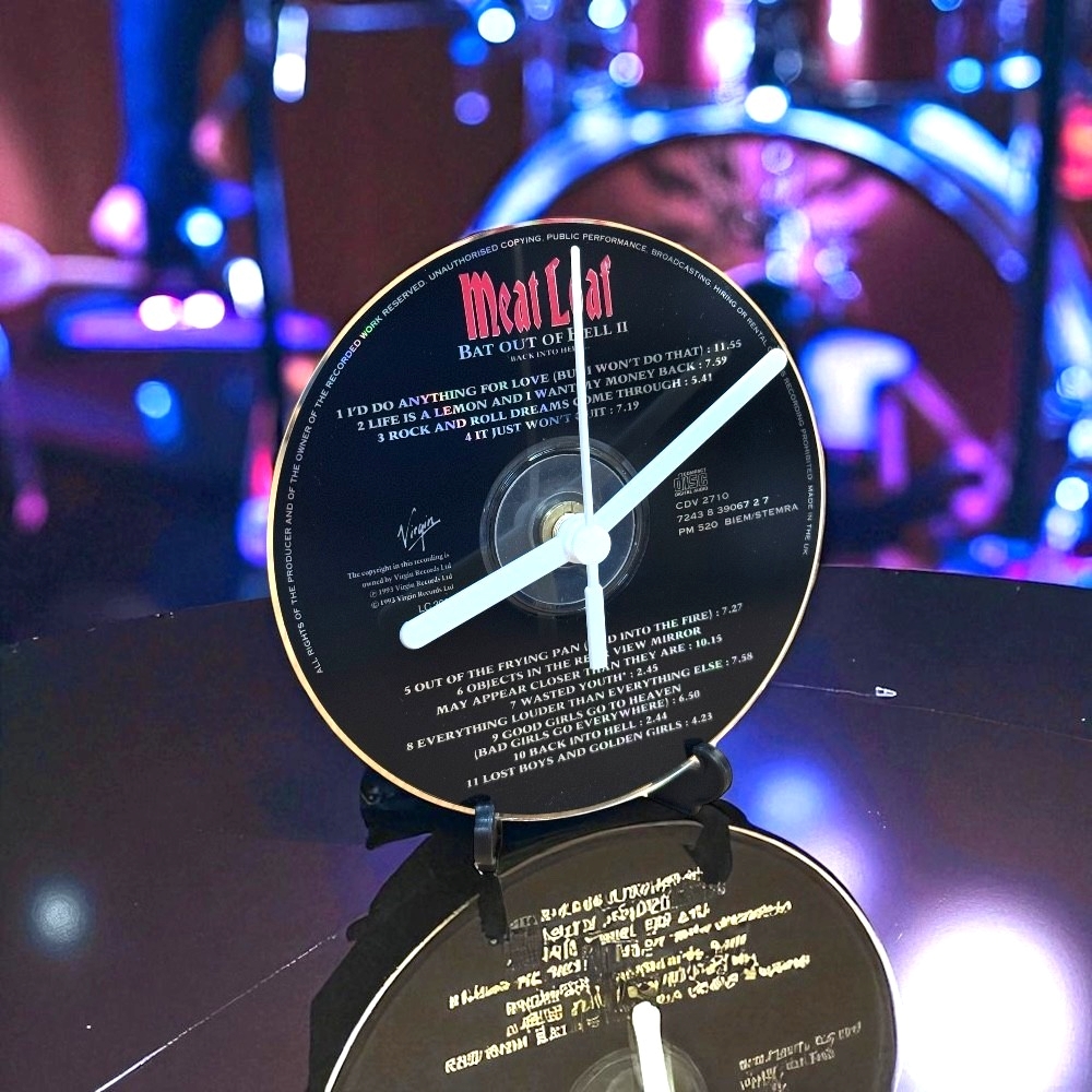 Meat Loaf Novelty Desktop CD Clock With Display Stand