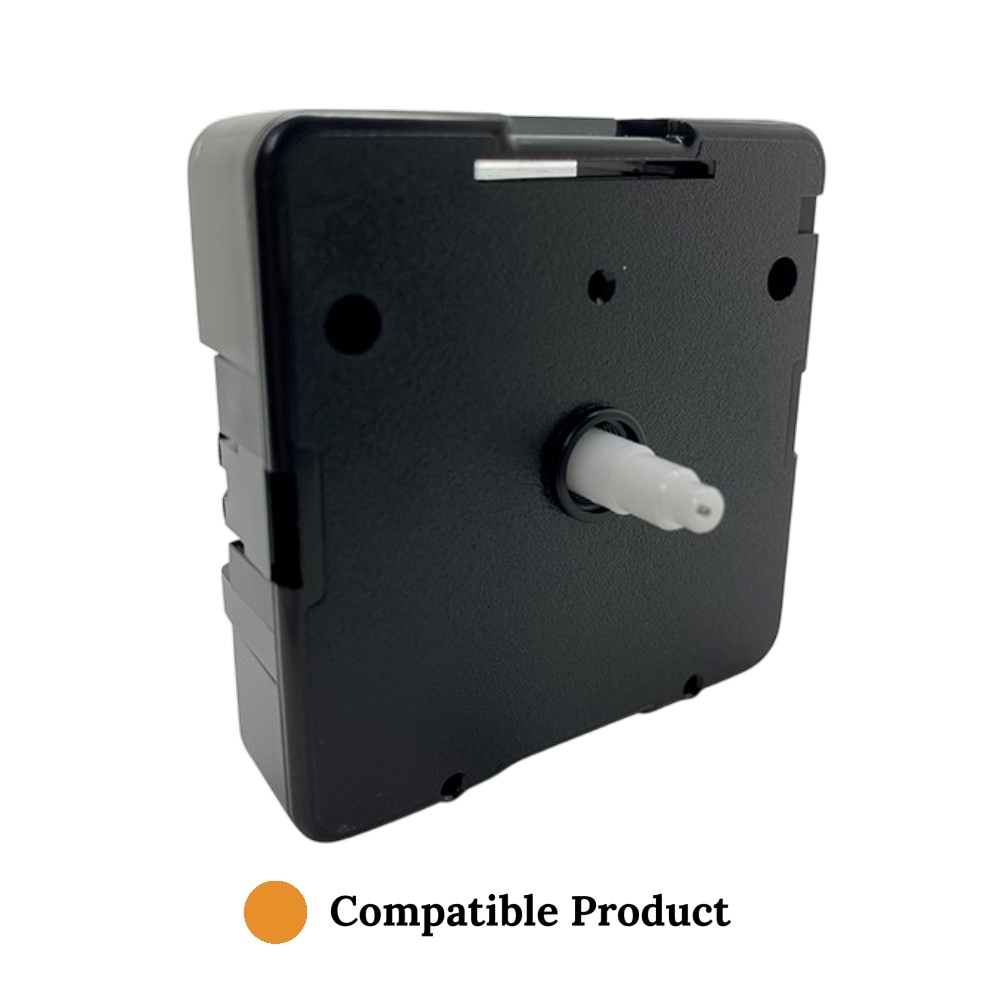 New Replacement UTS Quartz German Plastic Shaft Movement Mechanism Motor (13mm Shaft - Clock Faces Up to 4mm Thick)