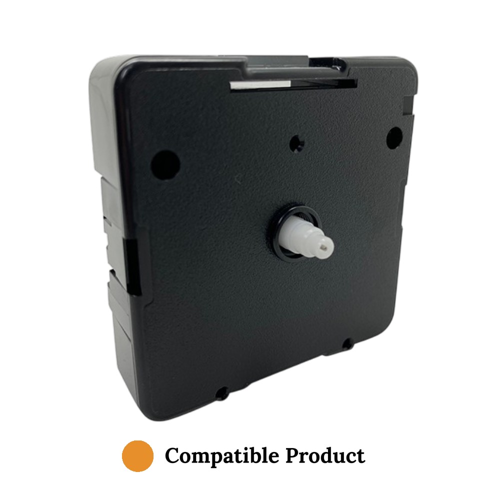 New Replacement UTS Quartz German Plastic Shaft Movement Mechanism Motor (8mm Shaft - Clock Faces Up to 1mm Thick)