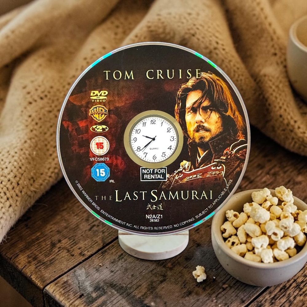 The Last Samurai Novelty Desktop DVD Clock With Fixed Gold Insert - Image 1