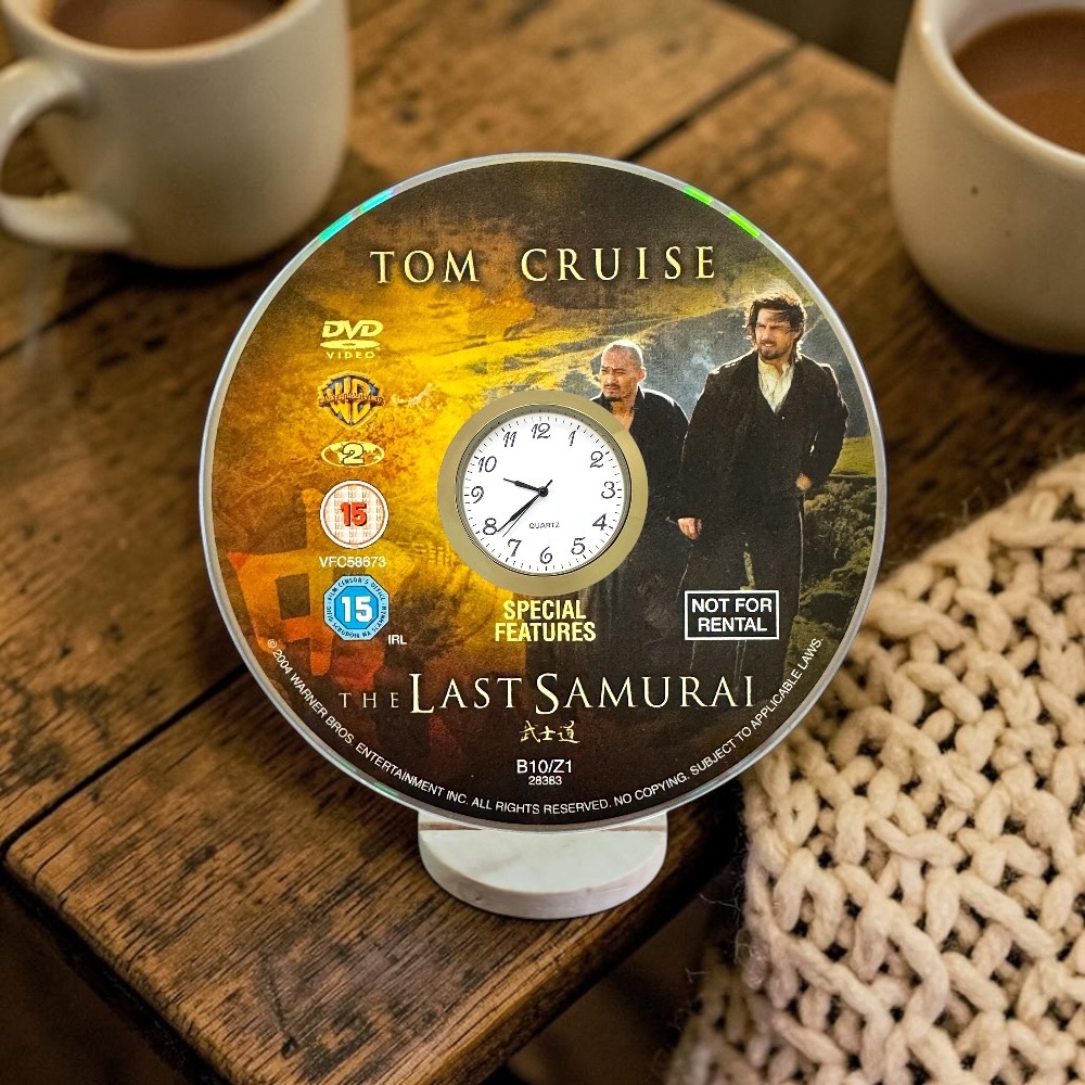 The Last Samurai Novelty Desktop DVD Clock With Fixed Gold Insert - Image 2
