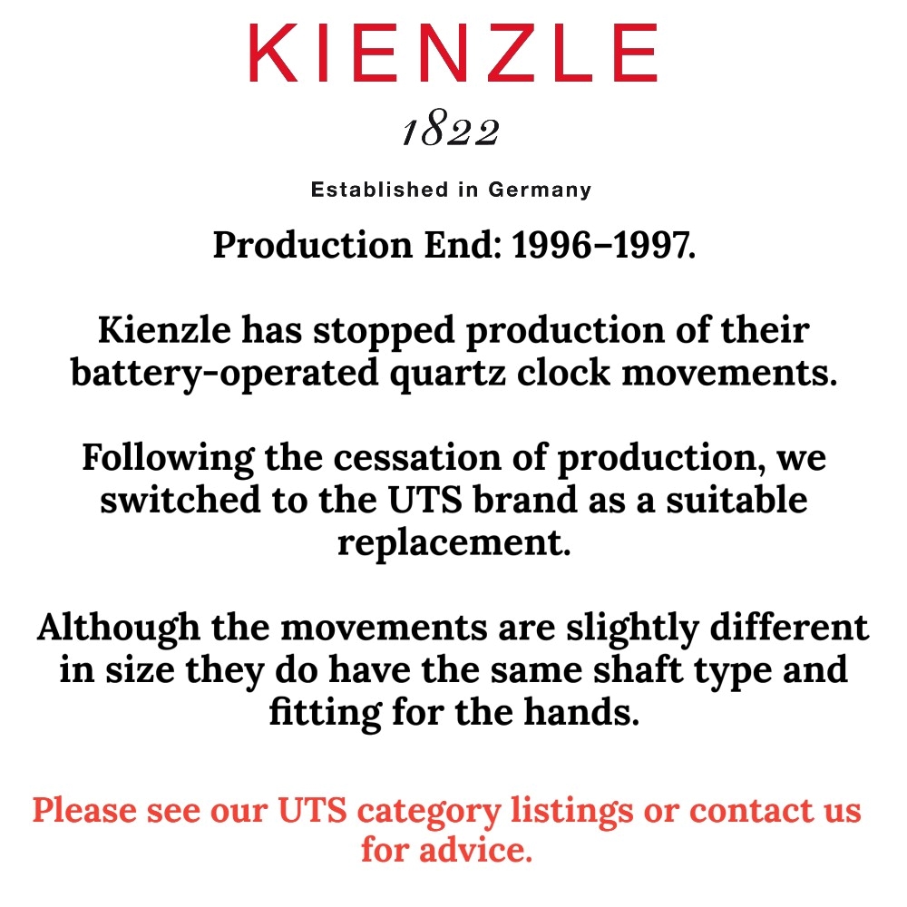 ** Kienzle Clock Movement Information **