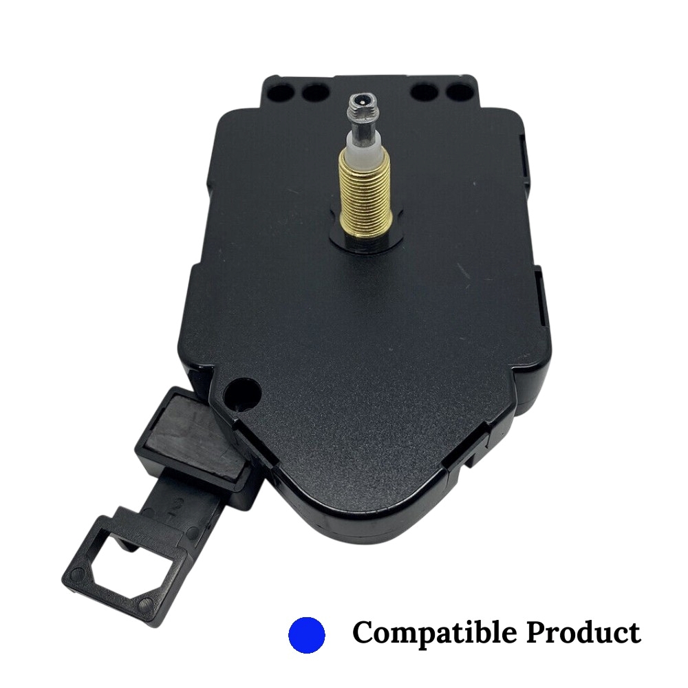 High Torque Screw-Fit Pendulum Clock Mechanism To Drive Extra-Long Hands - 15.4mm Thread