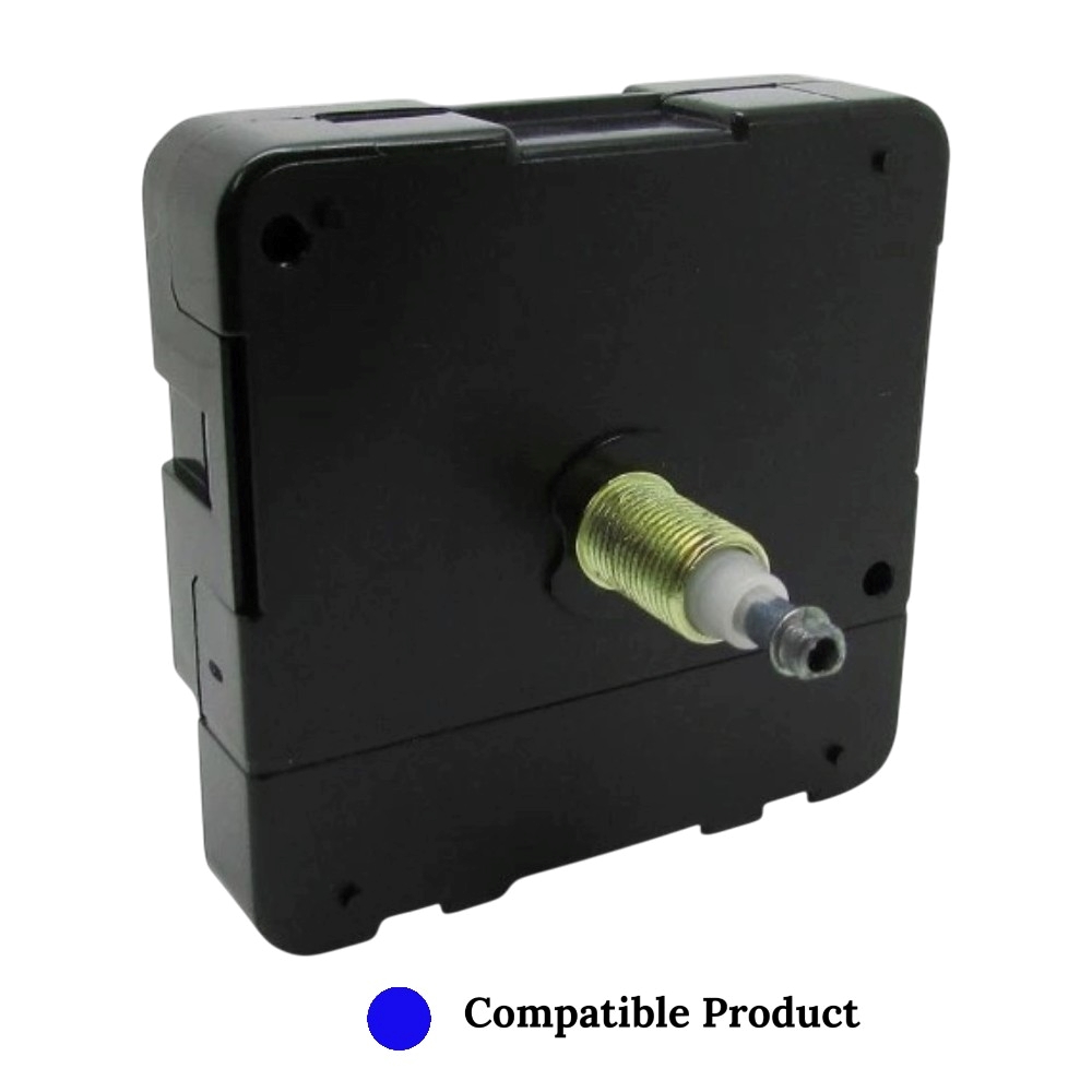 High Torque Screw-Fit Clock Mechanism To Drive Extra-Long Hands - 11.7mm Thread
