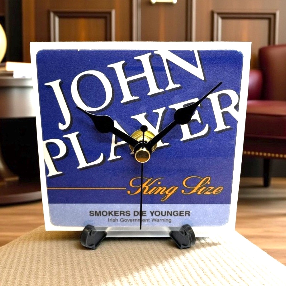 John Player Novelty Beer Mat Clocks With Display Stand