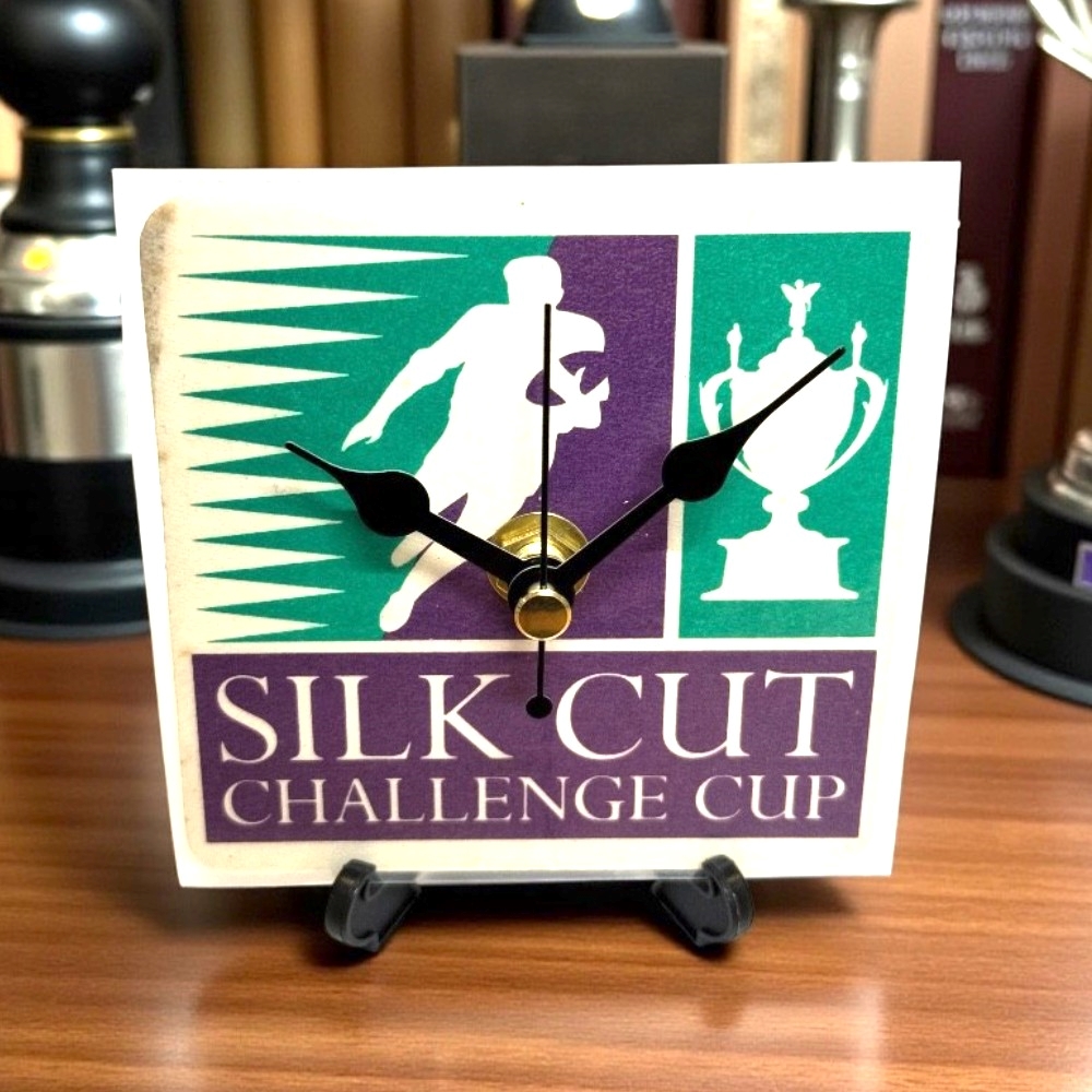 Silk Cut Novelty Beer Mat Clocks With Display Stand