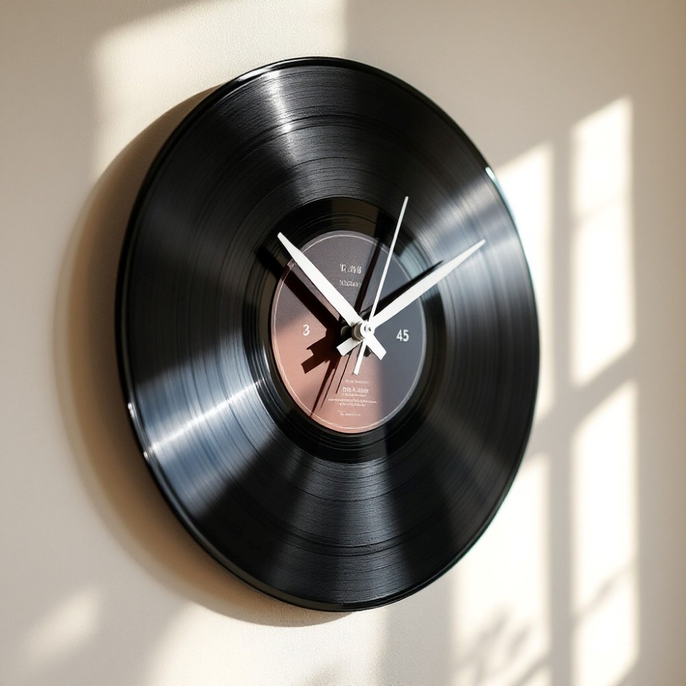 12-Inch Vinyl Record Clock-Making Kit Including Mechanism With Hands – Easily Convert Your Old Records To Clocks