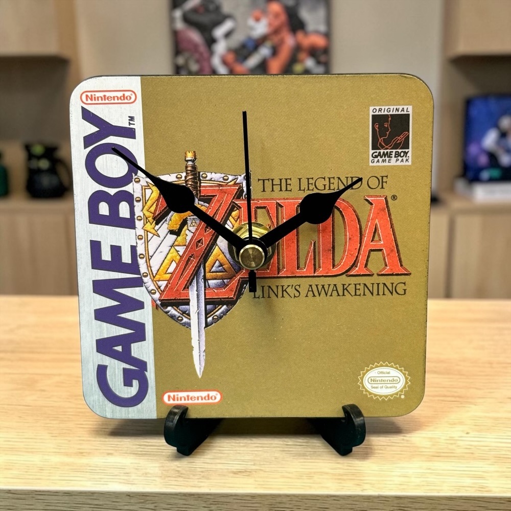 Upcycled Handmade Wooden Gameboy Coaster Clock  - Velda