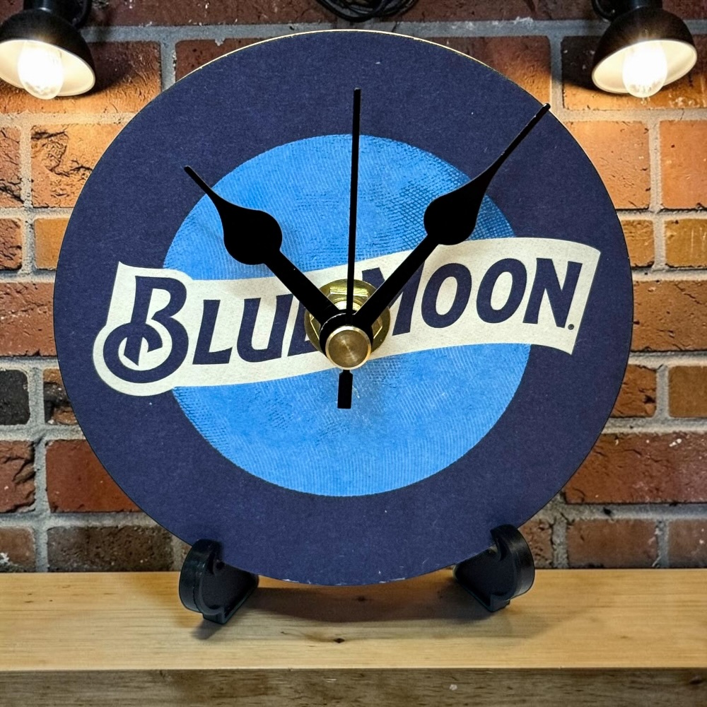 Novelty Beer Mat Clocks With Display Stand – Bluemoon