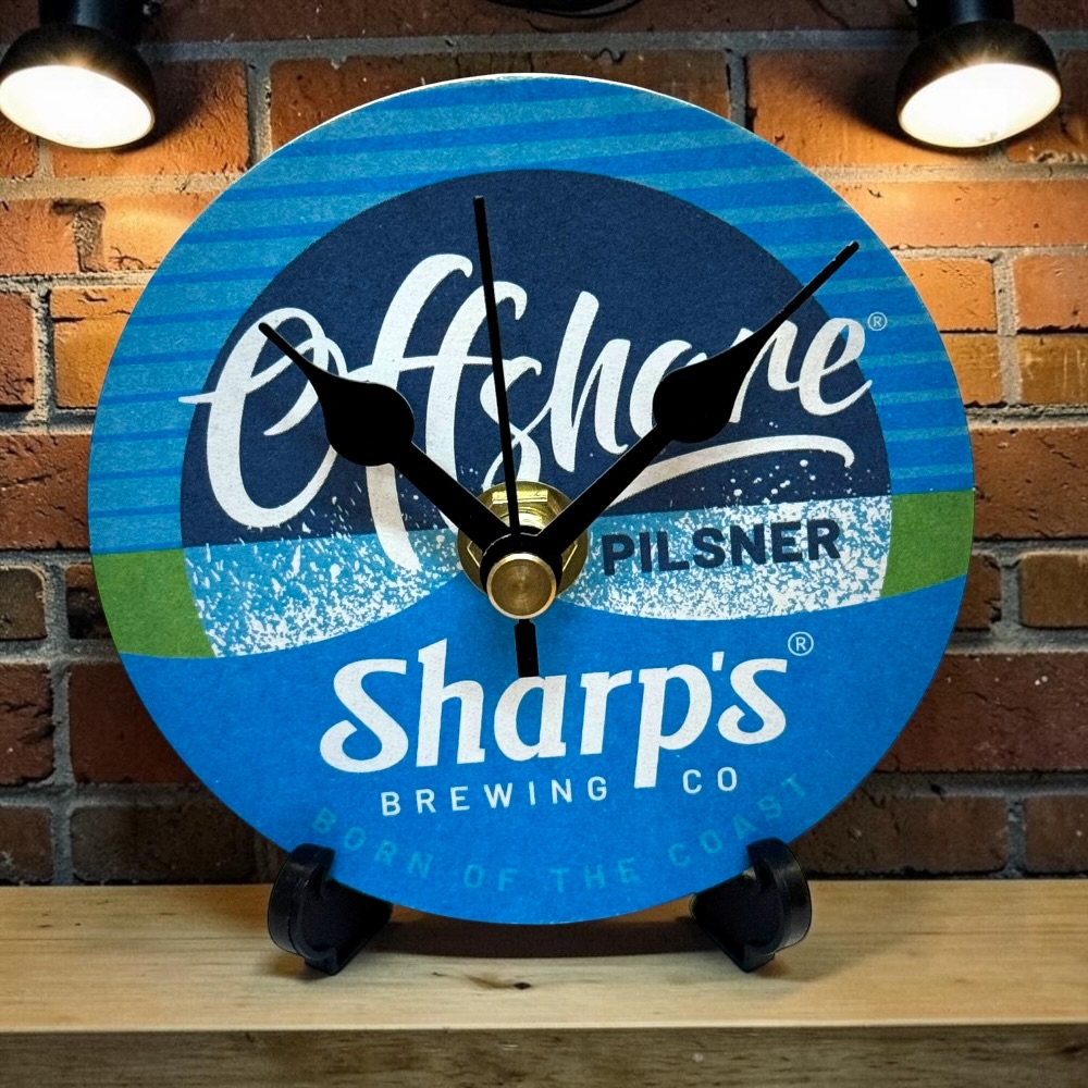 Novelty Beer Mat Clocks With Display Stand – Offshore Pilsner
