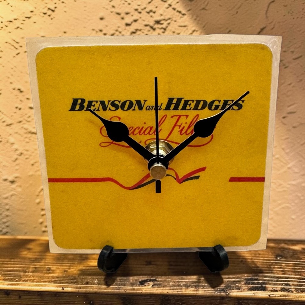 Benson And Hedges Novelty Beer Mat Clocks With Display Stand