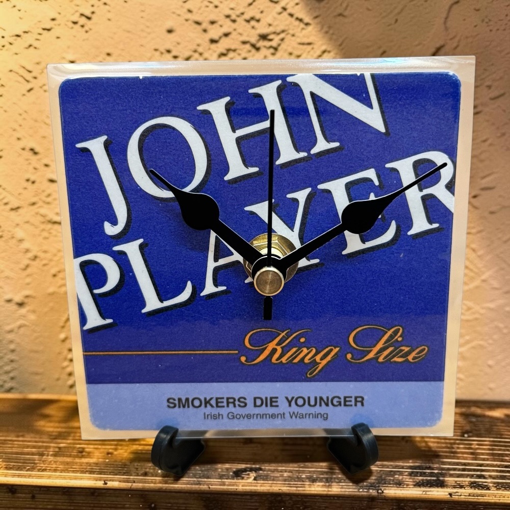 John Player Novelty Beer Mat Clocks With Display Stand