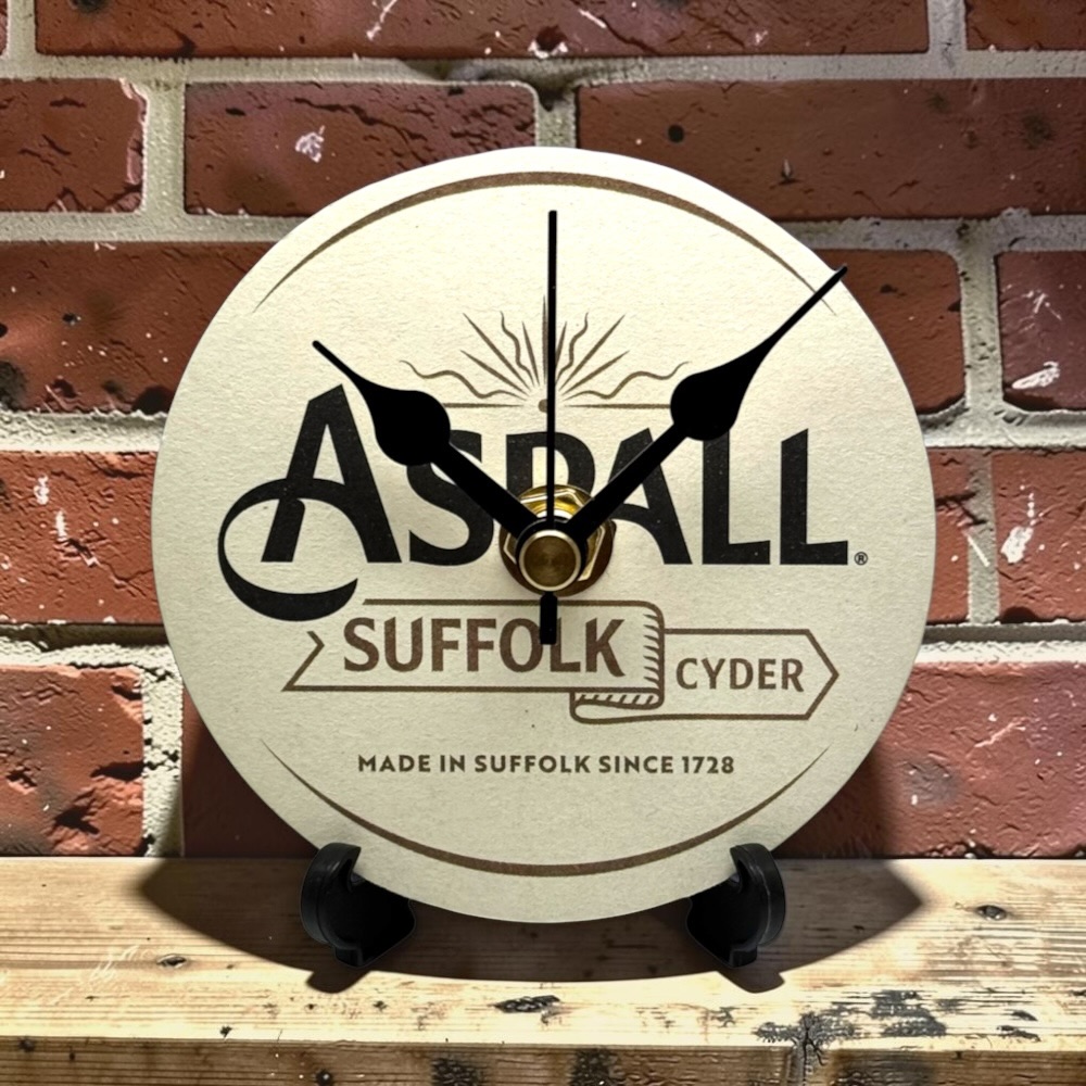 Novelty Beer Mat Clocks With Display Stand – Aspall 02