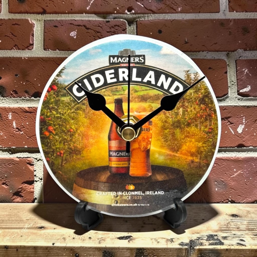 Novelty Beer Mat Clocks With Display Stand – Magners Ciderland