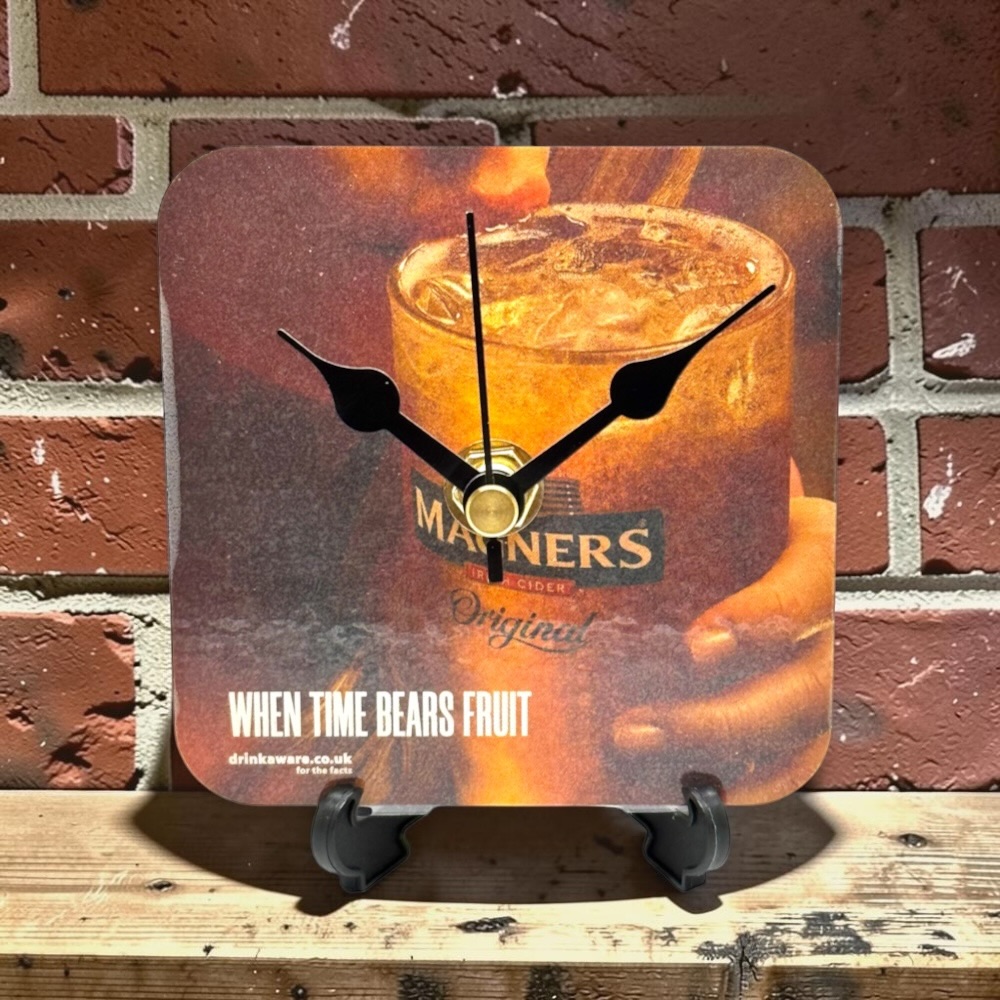 Novelty Beer Mat Clocks With Display Stand – Magners Original
