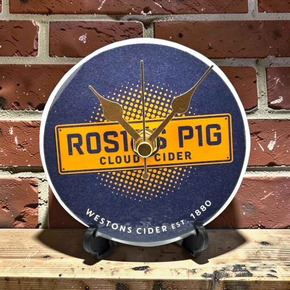 Novelty Beer Mat Clocks With Display Stand – Rosies Pig Cloudy