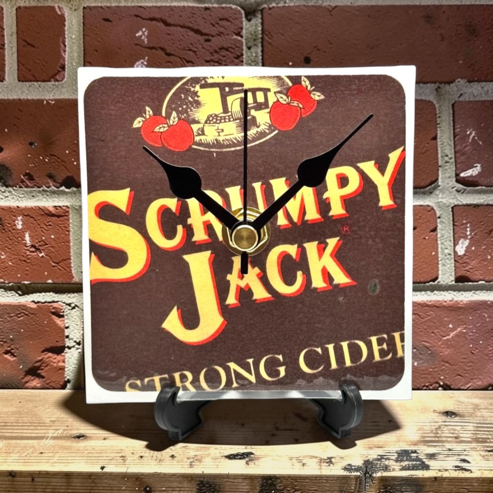 Novelty Beer Mat Clocks With Display Stand – Scrumpy Jack