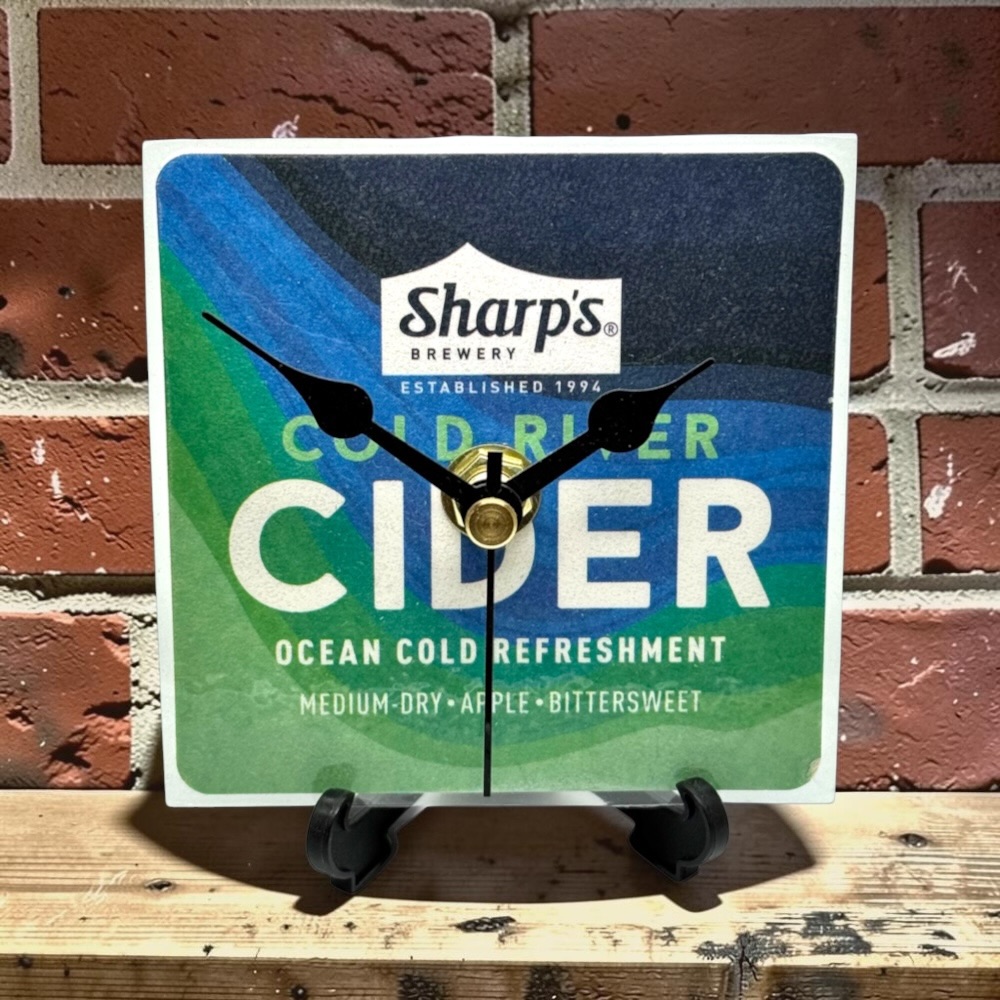 Novelty Beer Mat Clocks With Display Stand – Sharp's Cold River Cider