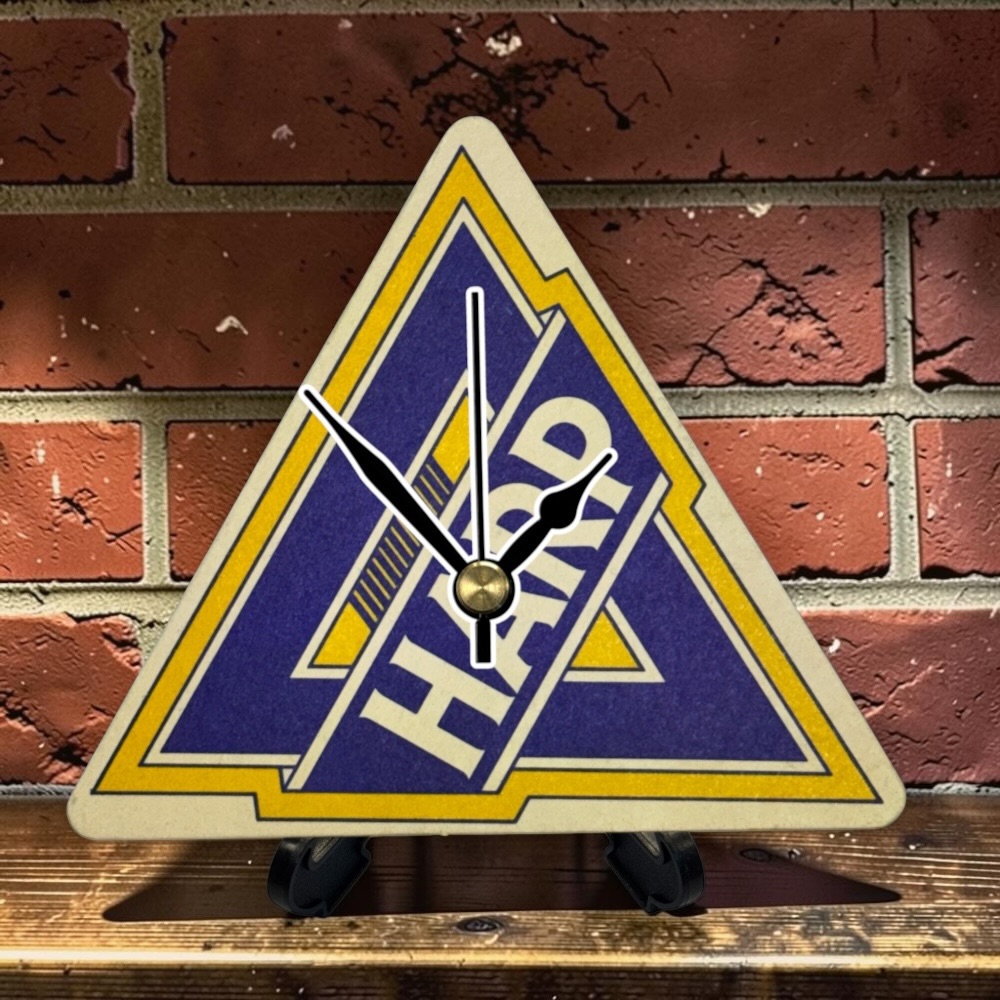 Novelty Beer Mat Clocks With Display Stand – Harp 05