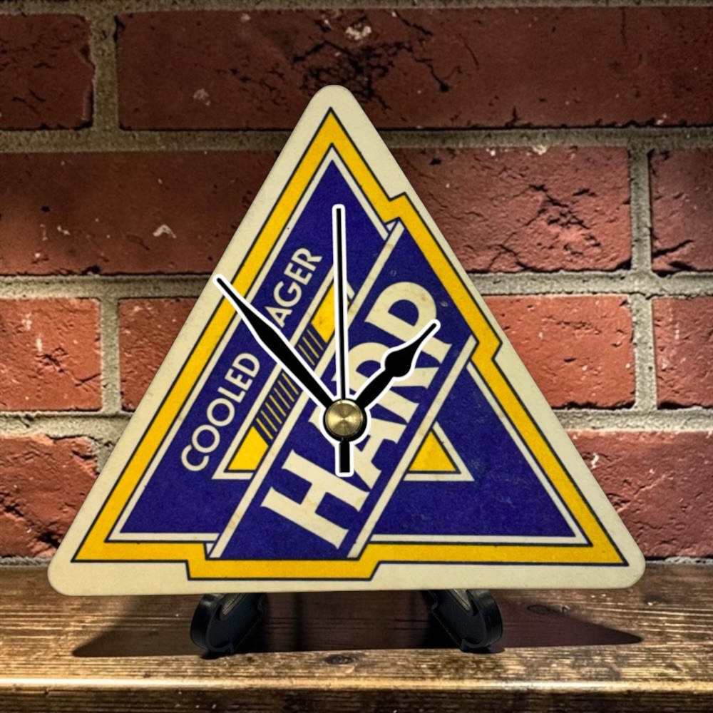 Novelty Beer Mat Clocks With Display Stand – Harp 08